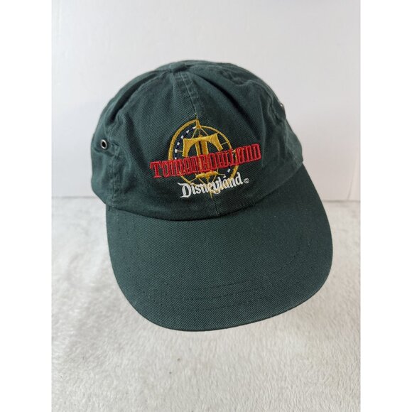 Vintage New Tomorrowland Disneyland Opening Day Promo hat forest green Strapback - Picture 2 of 7